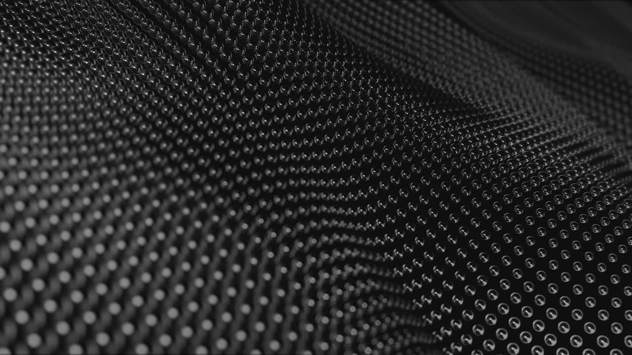 Metallic Wave Background (Silver / Gray) - Loop stock video