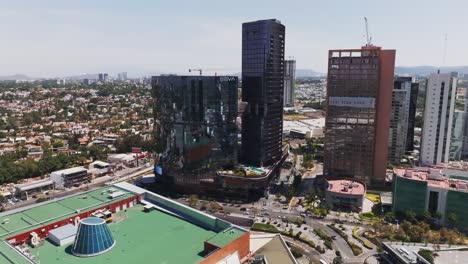 Handelszentrum-Andares-Business-Center-In-Guadalajara,-Jalisco,-Mexiko-Antenne