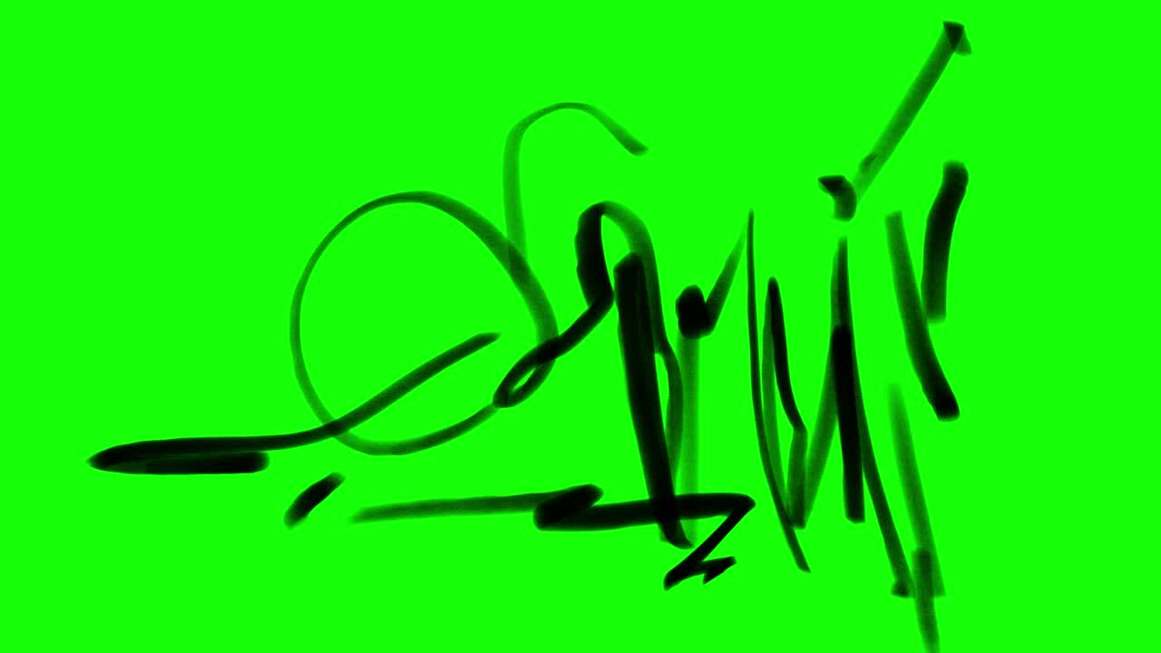 animación de manchas giratorias caóticas