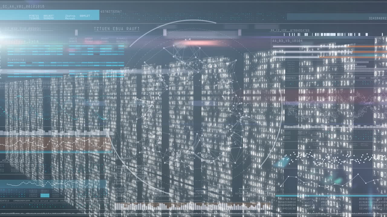 Animation of data processing over computer servers