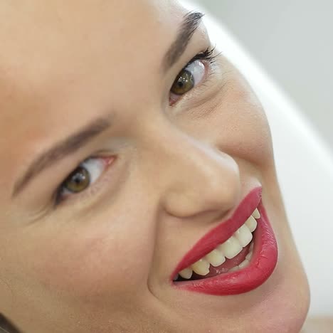 girl face with makeup