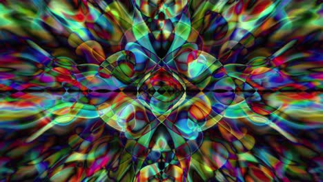 Farbenfroher-Psychedelischer-Hintergrund---Abstrakte-Illusion-In-Schleife