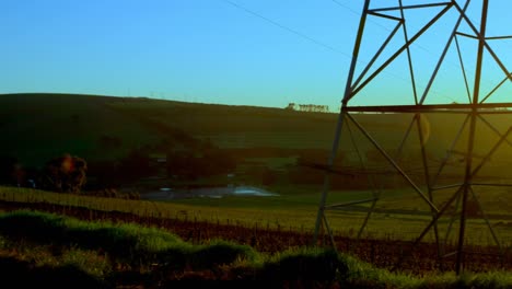 Electric-pole-during-sunset-4K-4k