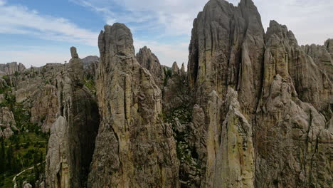 drone captures mesmerizing rock formations stretching across the western united states.