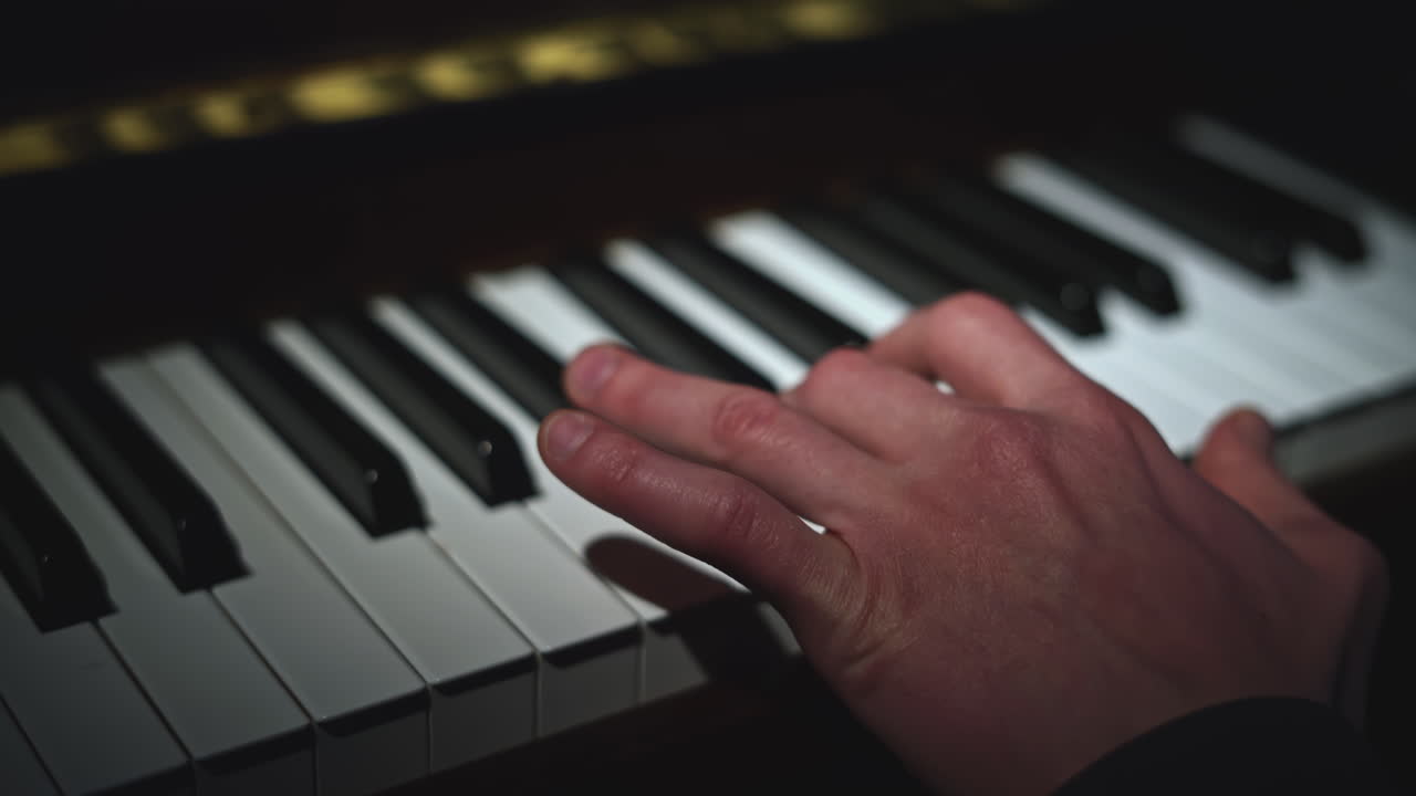 피아노를 연주하는 사람