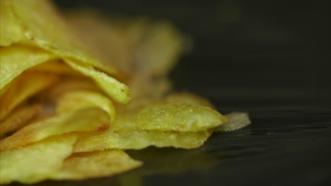 close-up of potato chips