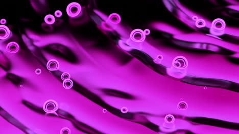 abstract purple liquid with bubbles