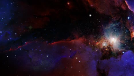 vista de la nebulosa de la majestad en el espacio