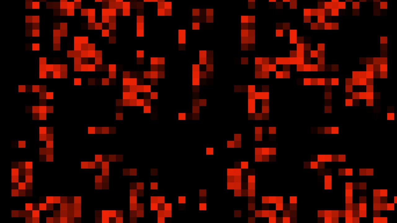 Abstract Digital Glitch Background with Red Pixelated Pattern