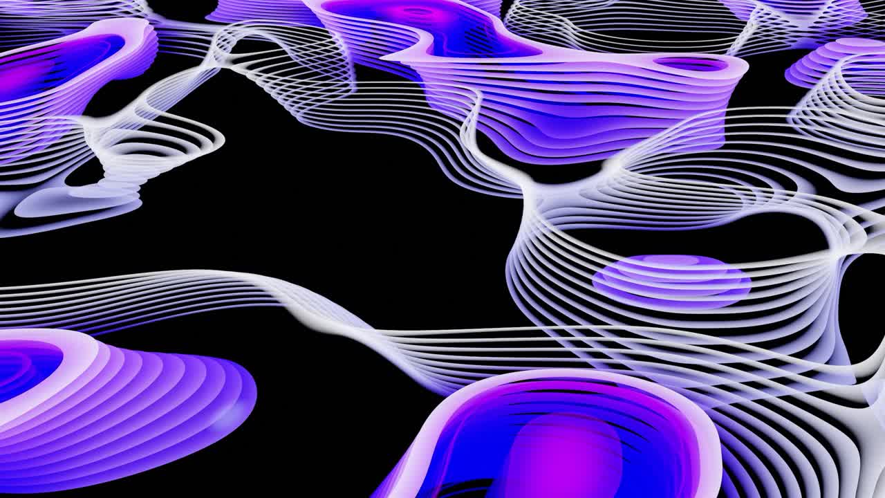 fondo de líneas de neón 3d abstractas
