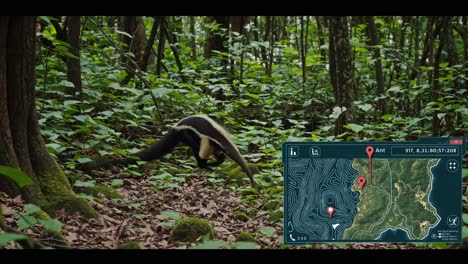 anteater in the jungle