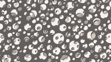 abstract generative art color distributed circles holes background video