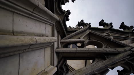 close-up view of gothic architecture