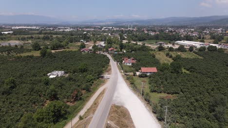 Conduciendo-Coche-Drone-Aéreo