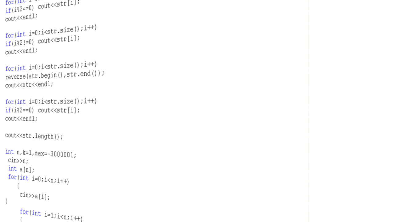 Source code on the monitor screen. Source code