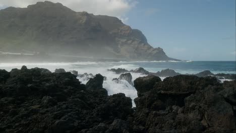 playa de las arenas in tenerife, canary islands, spring time