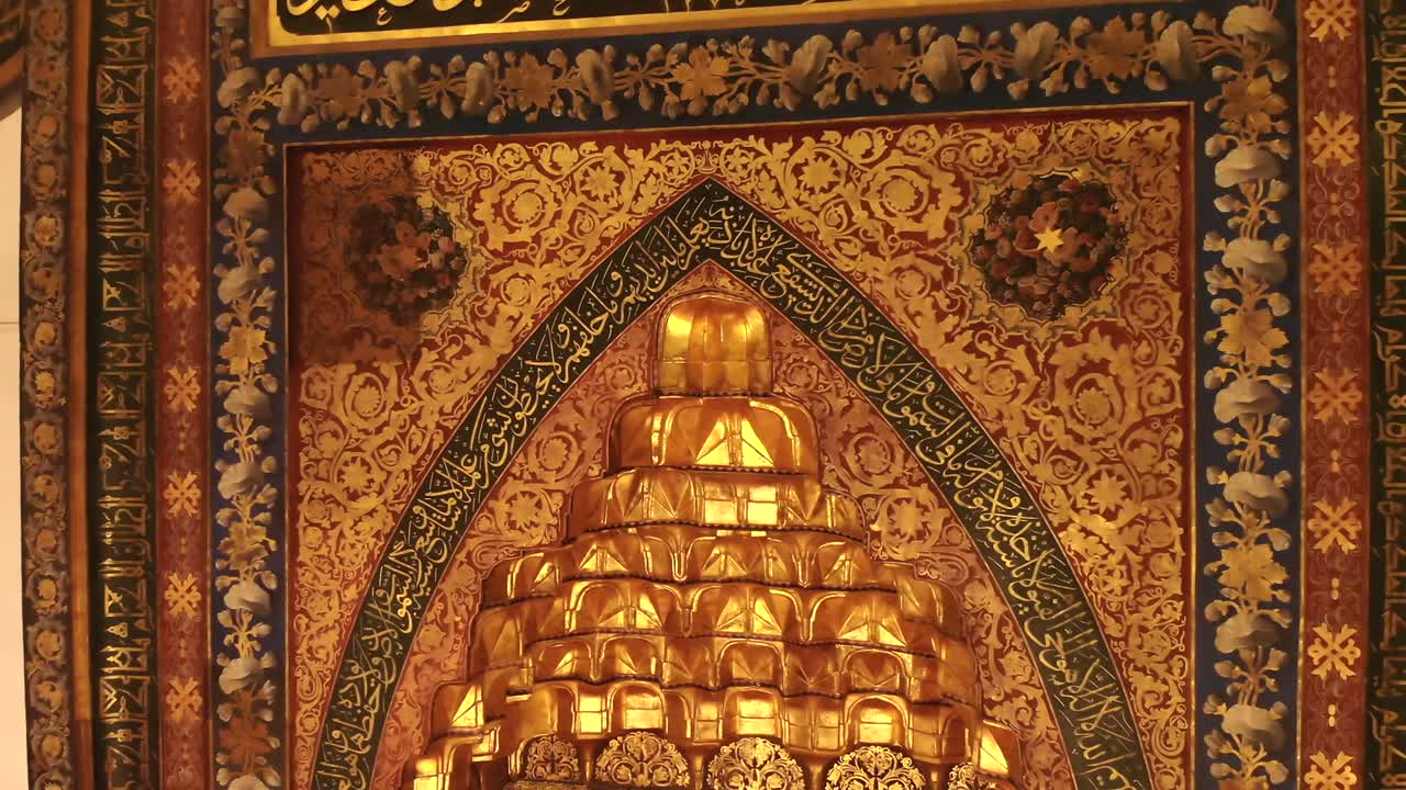 interior de la más hermosa mezquita gigante histórica del mundo