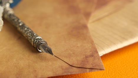 vintage pen and envelopes