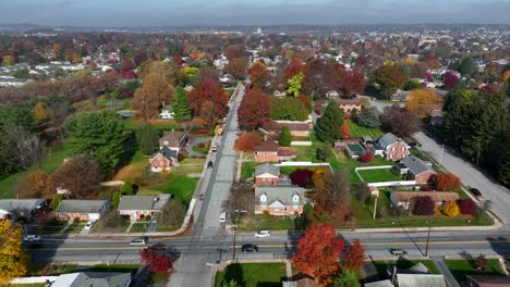 pennsylvania usa town in autumn