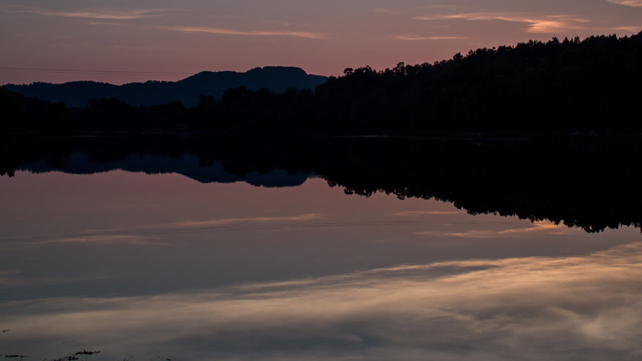 노르웨이 어두운 일몰 4k 02