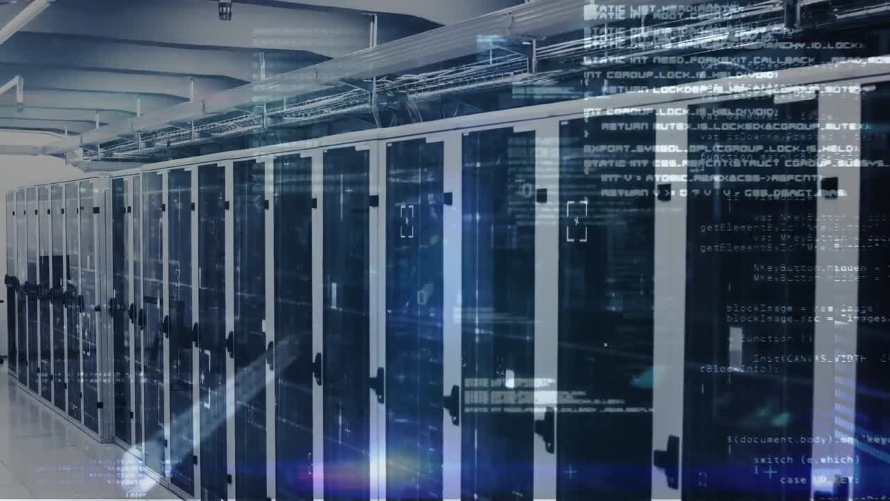 Animation of data processing over computer servers