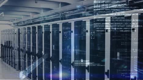animation of data processing over computer servers