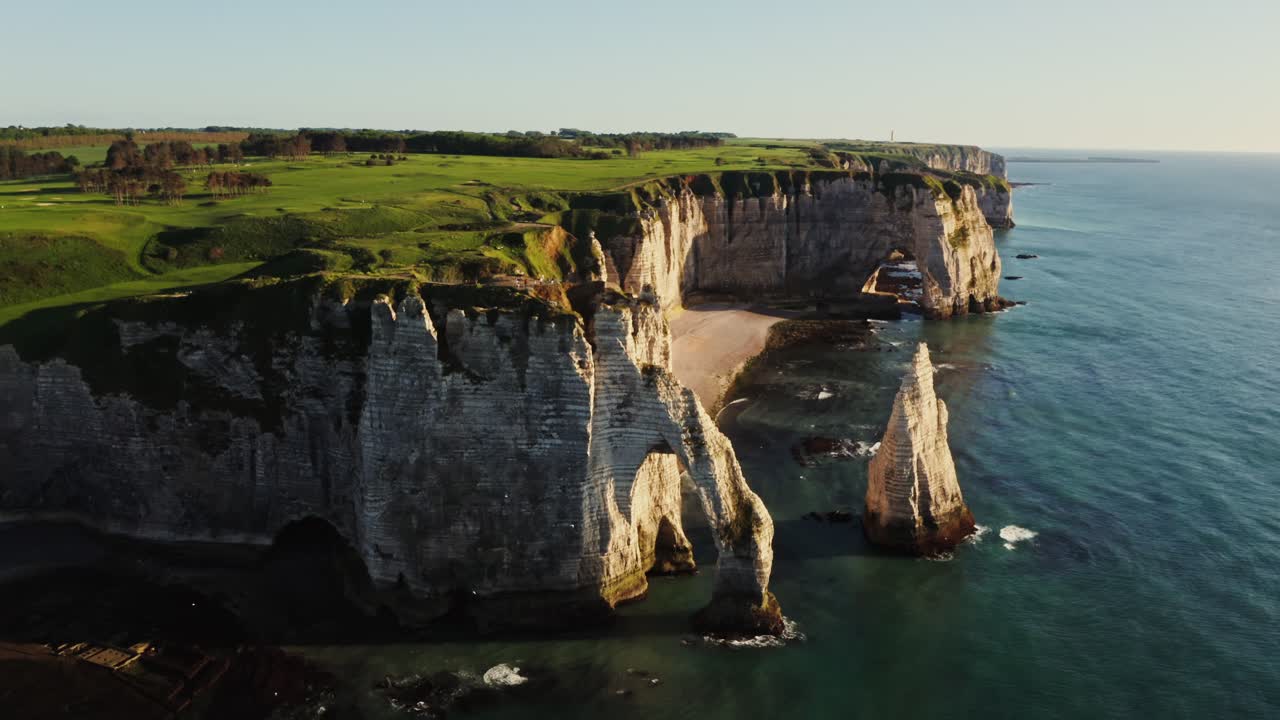acantilados de francia, vista aérea