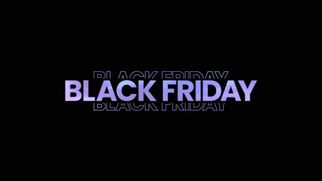 black friday graphic element with sleek multi colored textured text