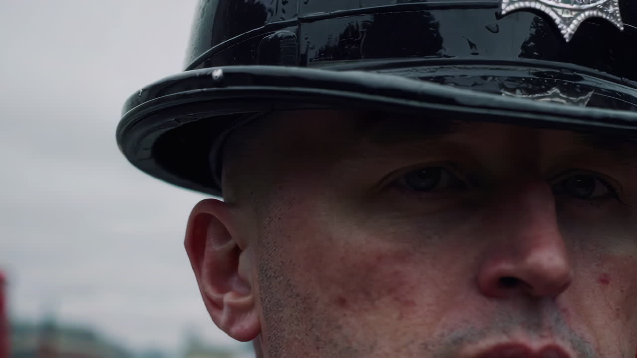 Close-up of a Police Officer in London