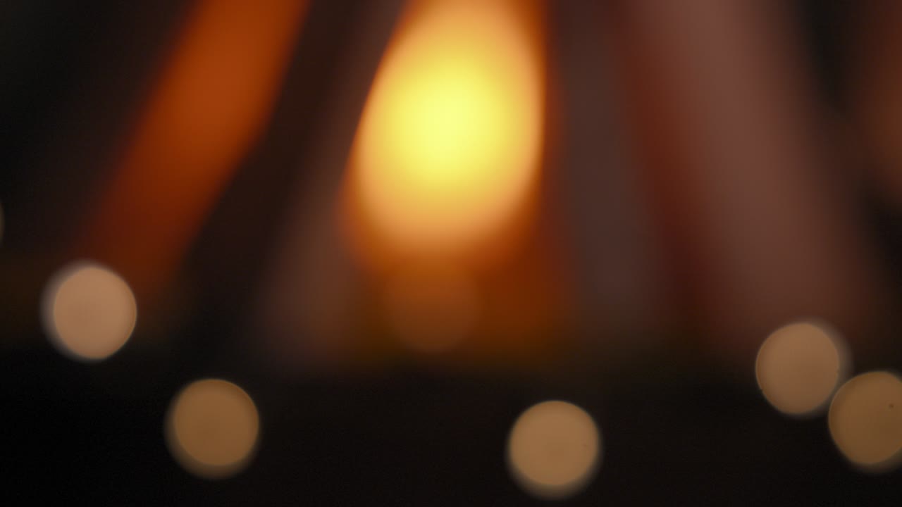 fondo de bokeh de luz de fuego
