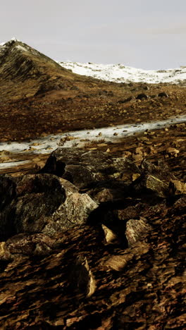 a view of a snowy mountain landscape