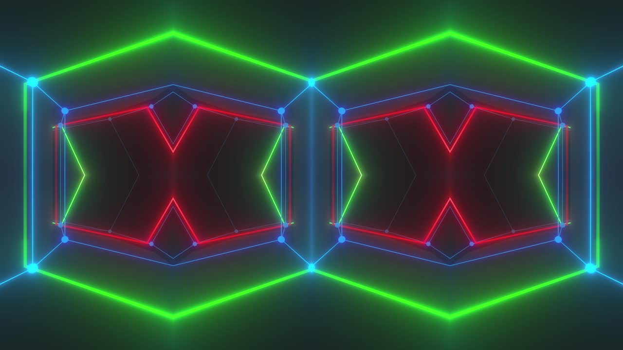 imágenes abstractas geométricas de neón