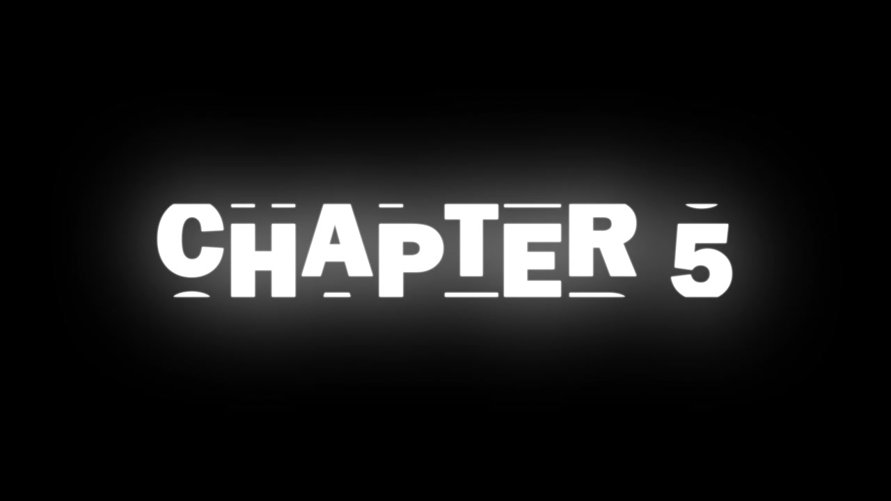 Chapter 5 text effect like a Traditional slot machine - Rolling Text Animation on black background