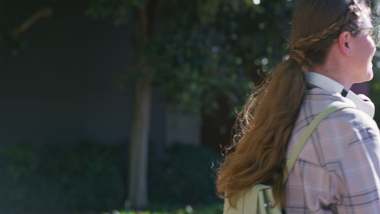 Young woman on campus