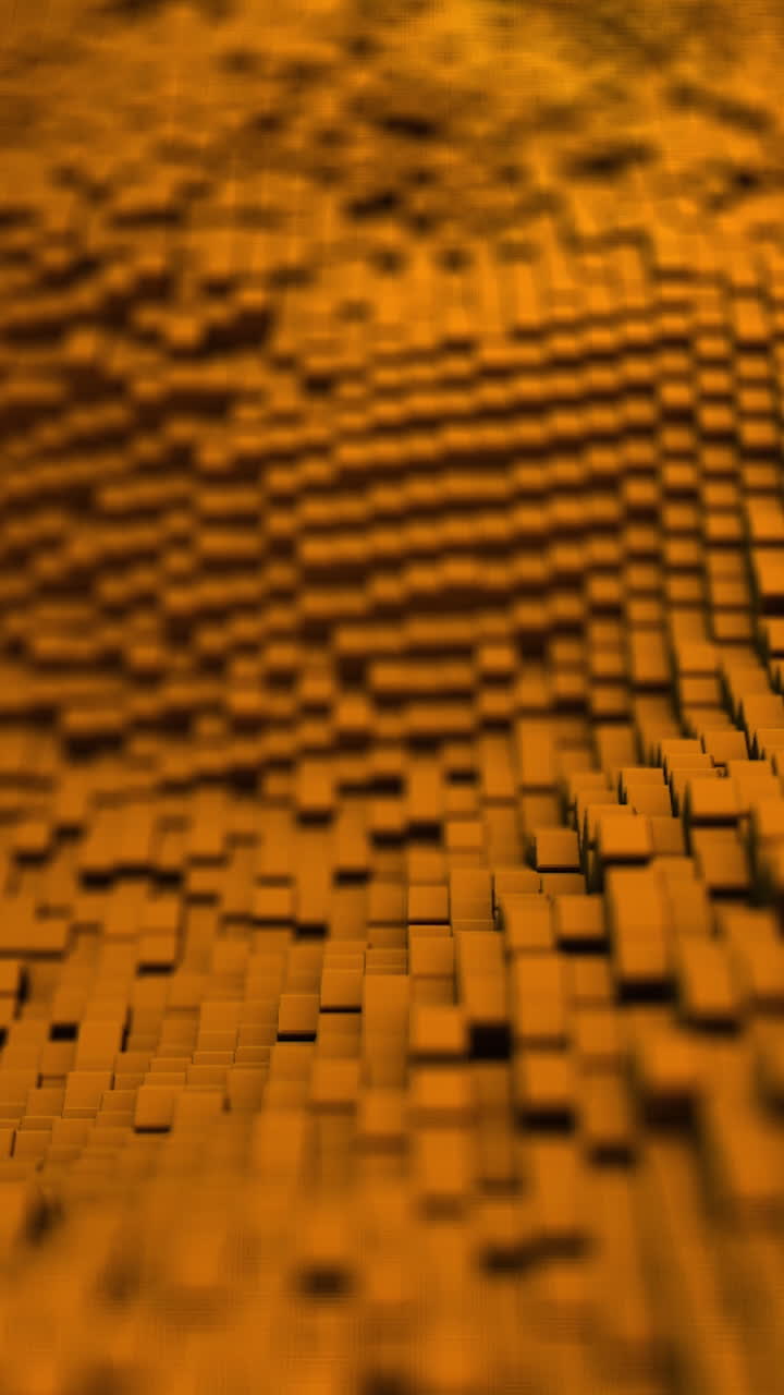 fondo de cubos geométricos naranjas abstractos