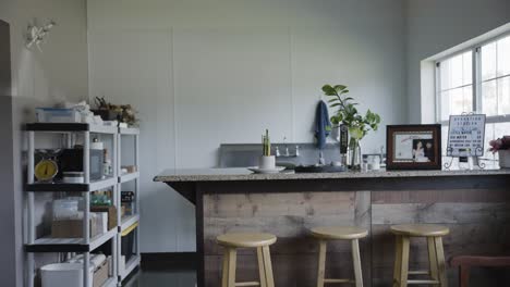 a neatly organized waiting area can be observed in daylight in the shot