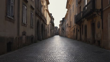 empty old european street