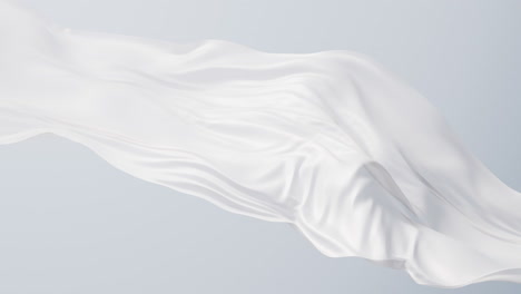 flowing white cloth background, 3d rendering.