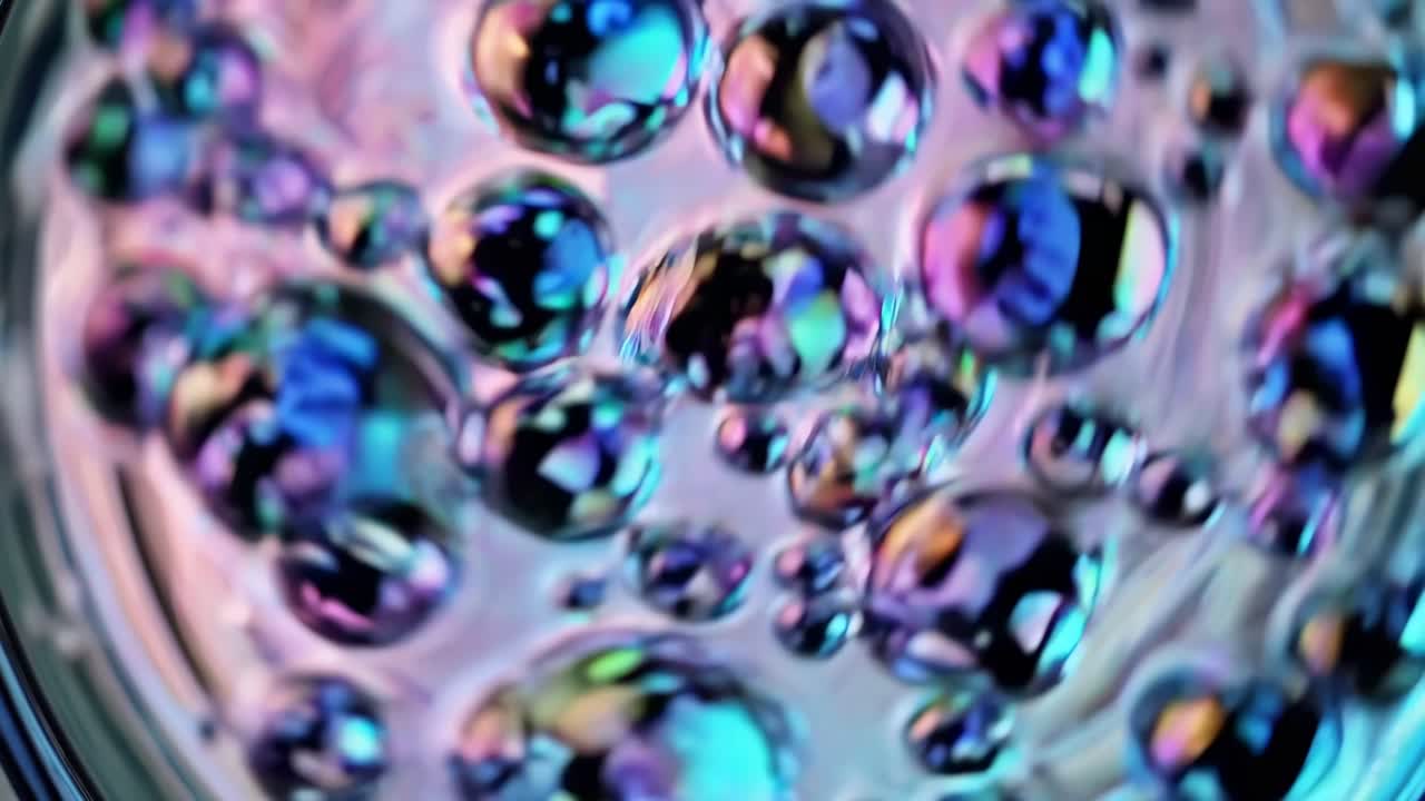 burbujas abstractas de colores