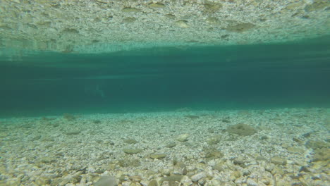 reflexión subacuática en aguas poco profundas