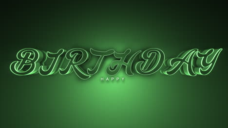 Monochrome-Happy-Birthday-text-on-green-gradient