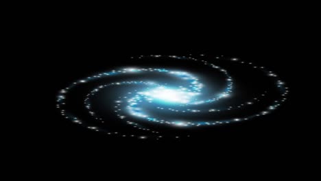 galaxy. animation of a spiral galaxy. astronomy, cartoon