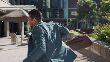 businessman walking outdoors