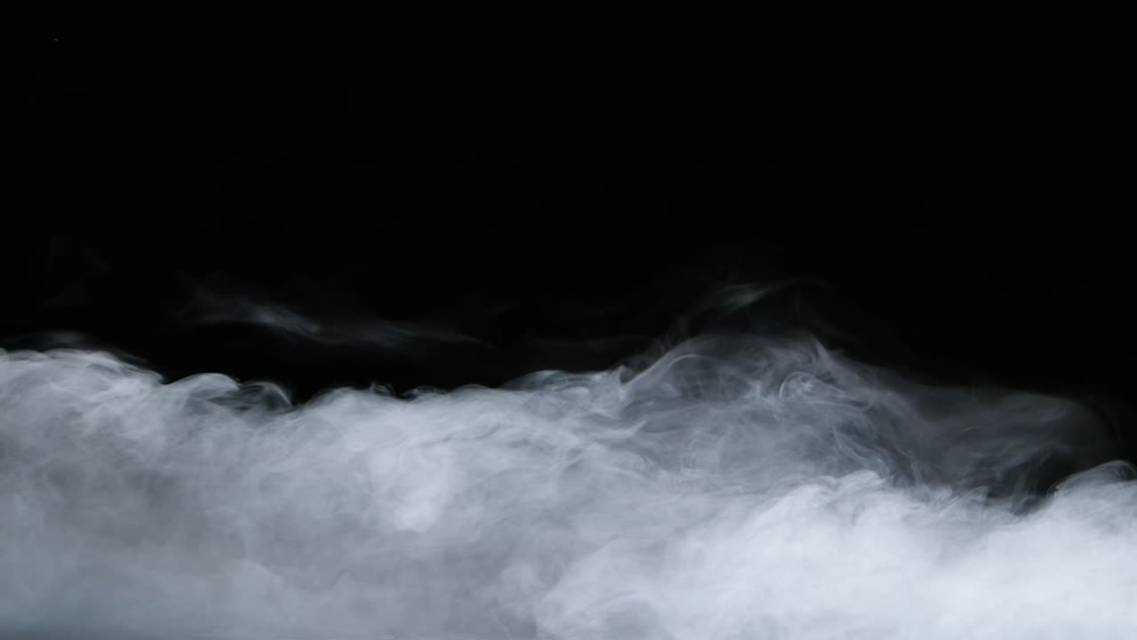 현실적인 건조 얼음 연기 구름 안개 오버레이