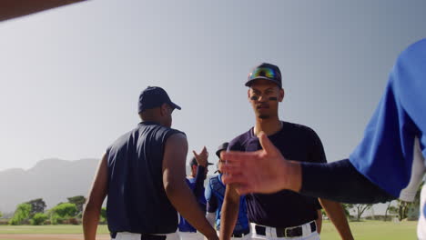 Jugadores-De-Béisbol-Antes-Del-Partido