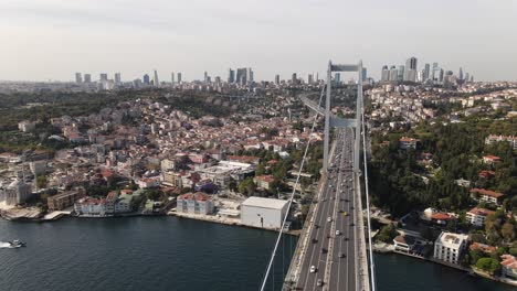 aerial drone city view istanbul