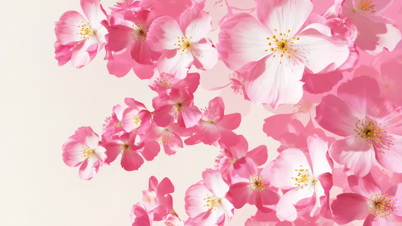 las flores de cerezo rosadas