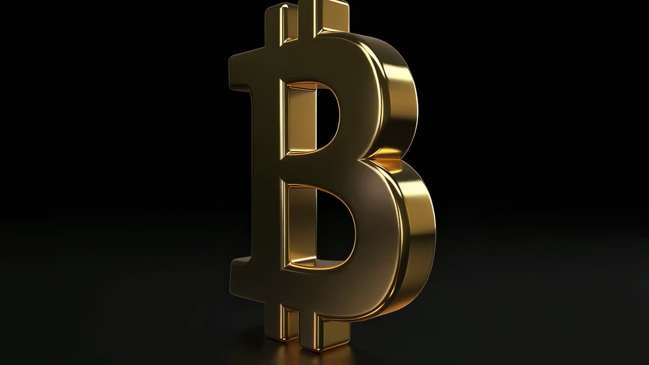 Golden Bitcoin Symbol