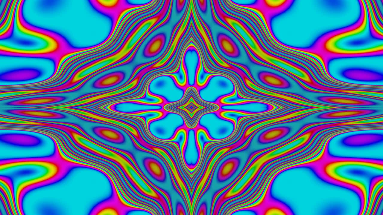 patrón de vj en bucle sin fin de colores brillantes