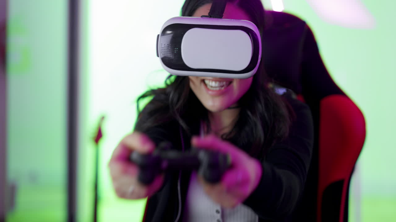 jugador, controlador de juegos y realidad virtual